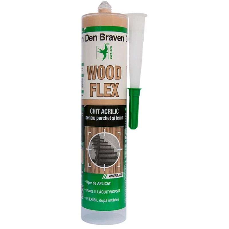 Chit Acrilic Parchet Woodflex, Den Braven, 280 ml