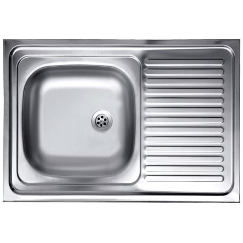 Chiuveta din Inox, Blat cu Picurator Stanga, Dimensiune 43.5 x 76 cm, Zilan