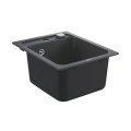 Chiuveta Grohe, Compozit, 400 x 500 mm, Montare pe Blat, Evacuare Automata, Kit Montaj&Evacuare Inclus, Negru