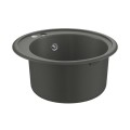 Chiuveta Grohe K200, Compozit Quartz, 38 x 38 cm, Montare pe Blat, Kit Montaj si Evacuare Inclus, Antracit