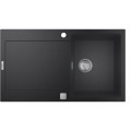 Chiuveta Grohe K500 31644AP0, 860 x 500 mm, Reversibila, Montare pe Blat, Negru Granit