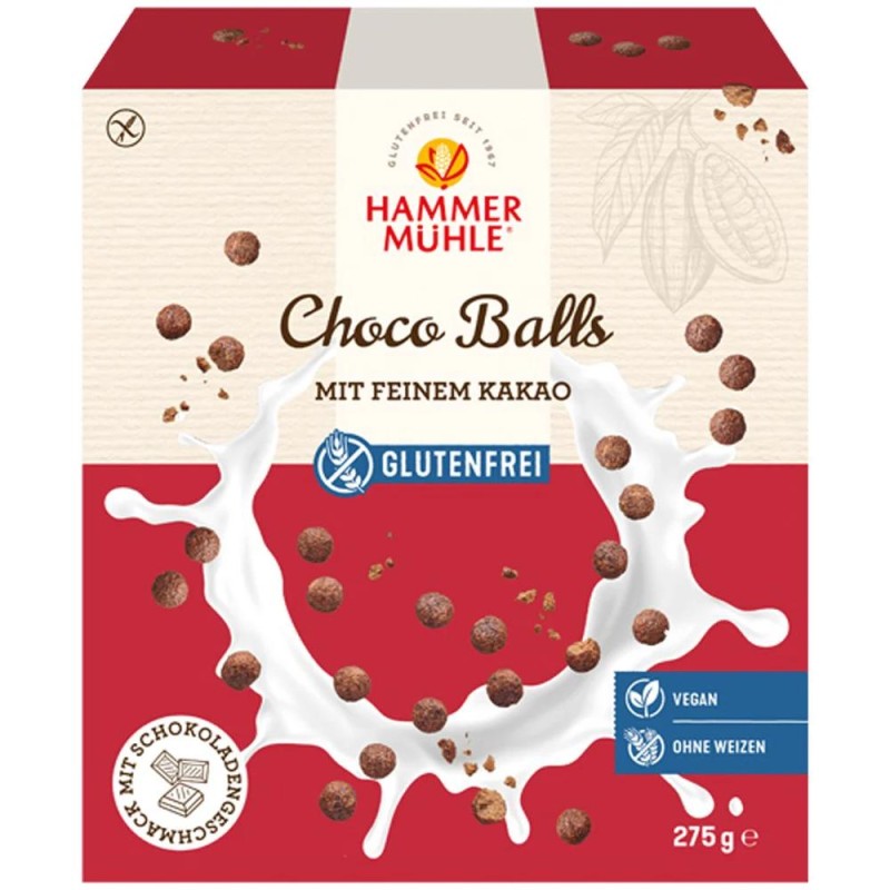 Choco Balls fara Gluten, Hammer Muhle, Bio, 275 g