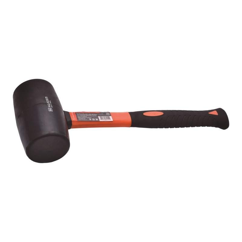 Ciocan din Cauciuc cu Cap Negru Profesional, Harden, 225 g