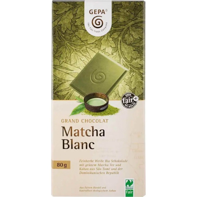 Ciocolata Alba, BIO, Matcha Blanc, 80 g, Gepa