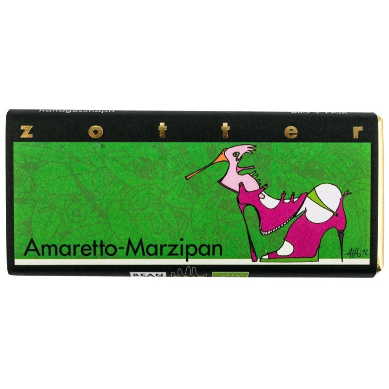 Ciocolata Bio facuta Manual Zotter - Amaretto Martipan, 70g