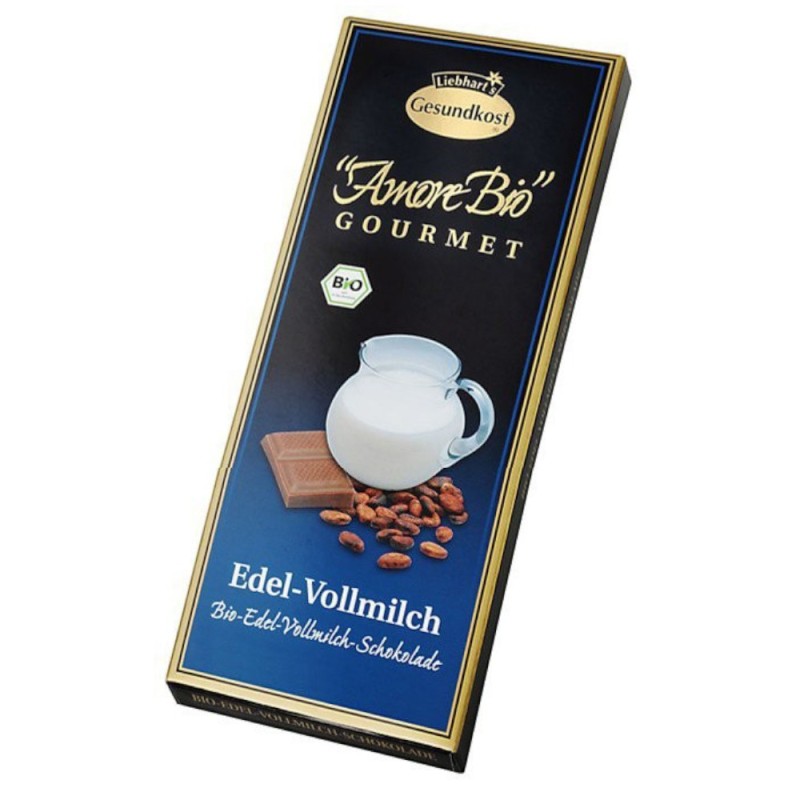 Ciocolata cu Lapte, 100 g, Liebhart's Amore Bio