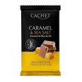 Ciocolata cu Lapte, Cachet, cu Caramel si Sare de Mare, 300 g