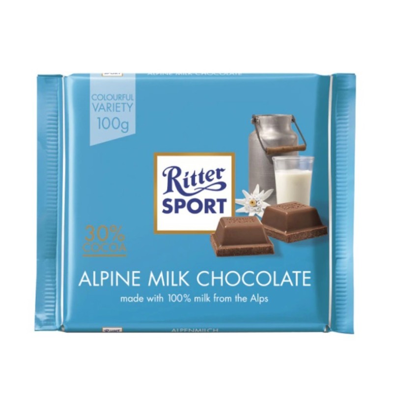 Ciocolata cu Lapte, Ritter Sport, 100 g