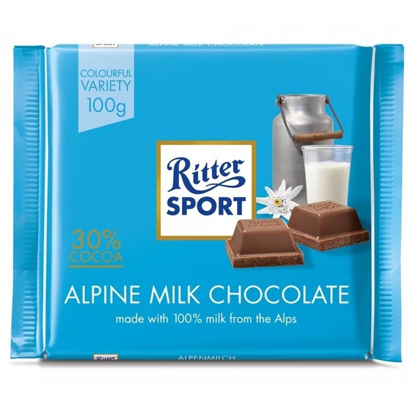 Ciocolata cu Lapte Ritter Sport Alpine Milk 100 g