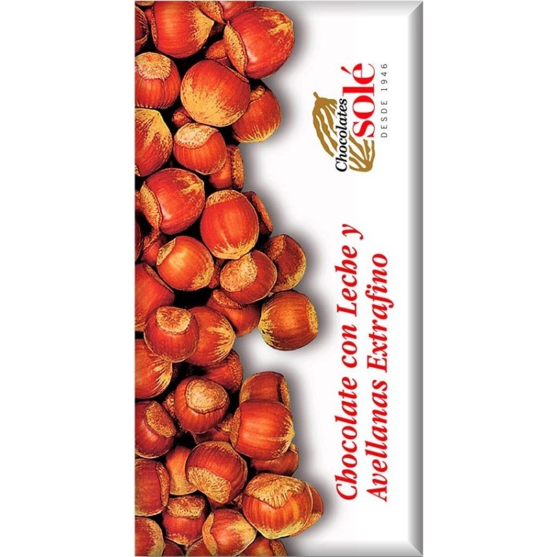 Ciocolata cu Lapte si Alune de Padure, 30% Cacao,  150 g, Chocolates Sole