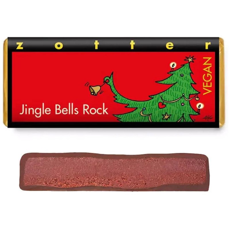 Ciocolata Jingle Bells Rock Bio si Fair, Zotter Schocolade, Vegan, 70 g