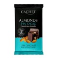 Ciocolata Neagra, Cachet, 54% Cacao, cu Migdale, 300 g