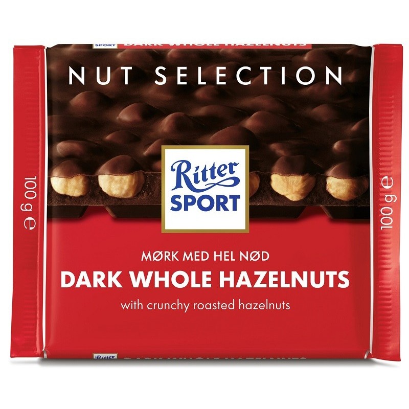 Ciocolata Ritter Sport Amaruie cu Alune Intregi 100 g