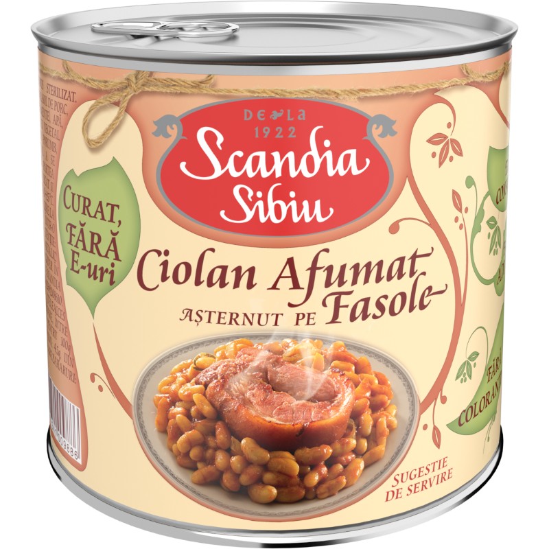 Ciolan Afumat Asternut pe Fasole, Scandia Sibiu, 400 G