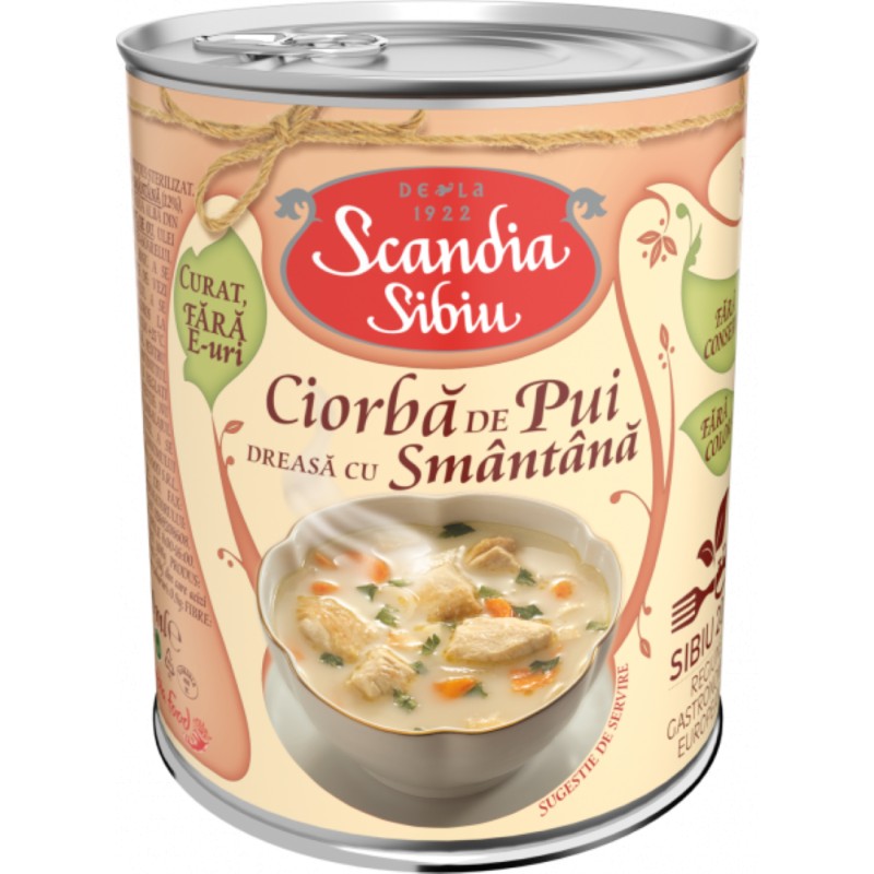 Ciorba de Pui Dreasa cu Smantana, Scandia Sibiu, 400 g