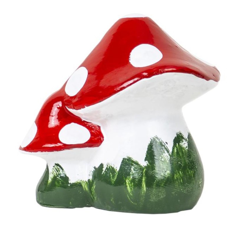 Ciuperca Decorativa Gradina, Latime 18 cm, Inaltime 15 cm, Ceramica