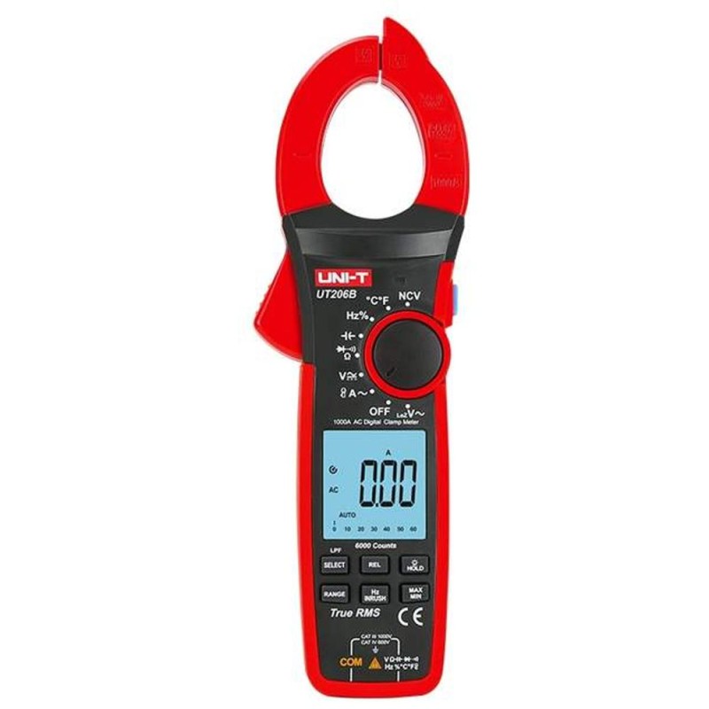 Clampmetru UT206B, Digital, Rosu, UNI-T, 272 x 81 x 43.5 mm