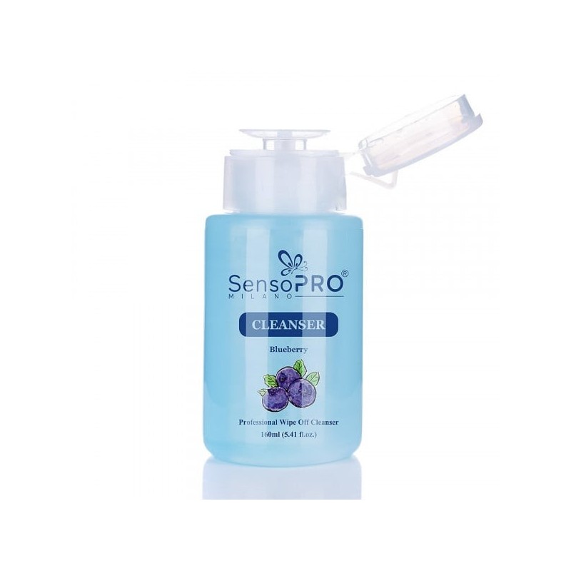 Cleanser Unghii SensoPRO Milano Blueberry Degresant, Cleaner, 160 ml