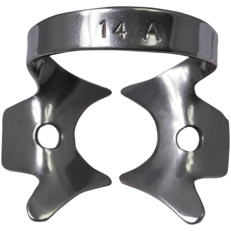Clema pentru Diga cu Aripi, Inox, 14A, Molari Mari, Partial Iesiti, Maxilar Superior, Prima