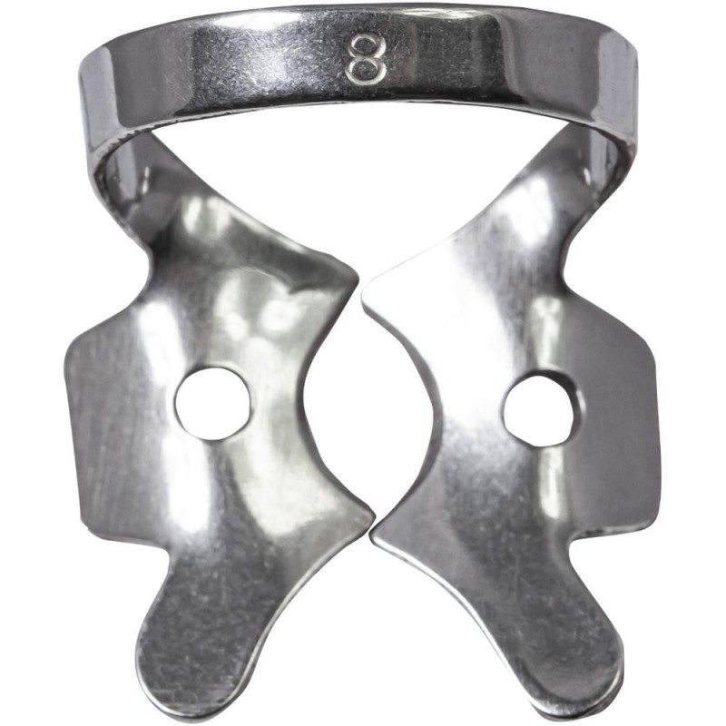 Clema pentru Diga cu Aripi, Inox, 8, Molari Superiori, Prima