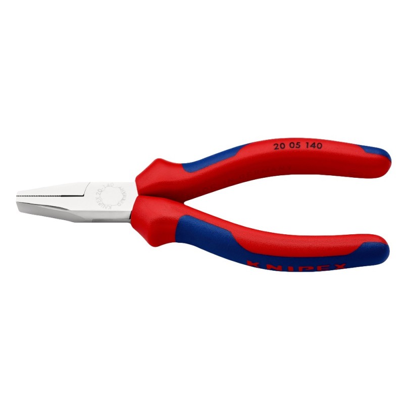 Cleste de Prindere cu Falci Plate, Suprafata Cromata, Manere cu Manson Bicomponent, 140 mm