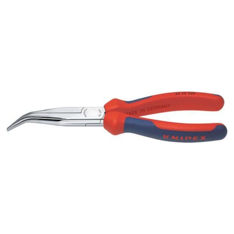 Cleste de Prindere pentru Mecanici, cu Suprafata Cromata, Manere cu Manson Bicomponent, Unghi 40 Grade, 200 mm