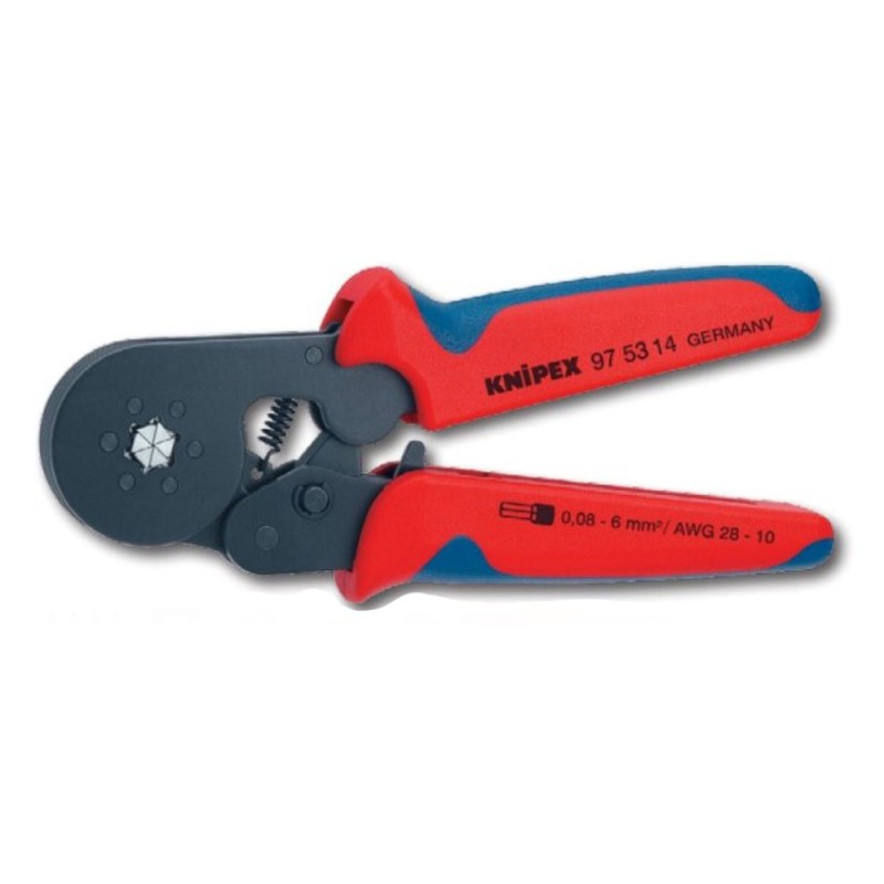 Cleste de Sertizare Laterala cu Auto Reglare pentru Pini Terminali, L 180 mm, Capacitate 0.08 - 6 mm2, Awg 28 - 10