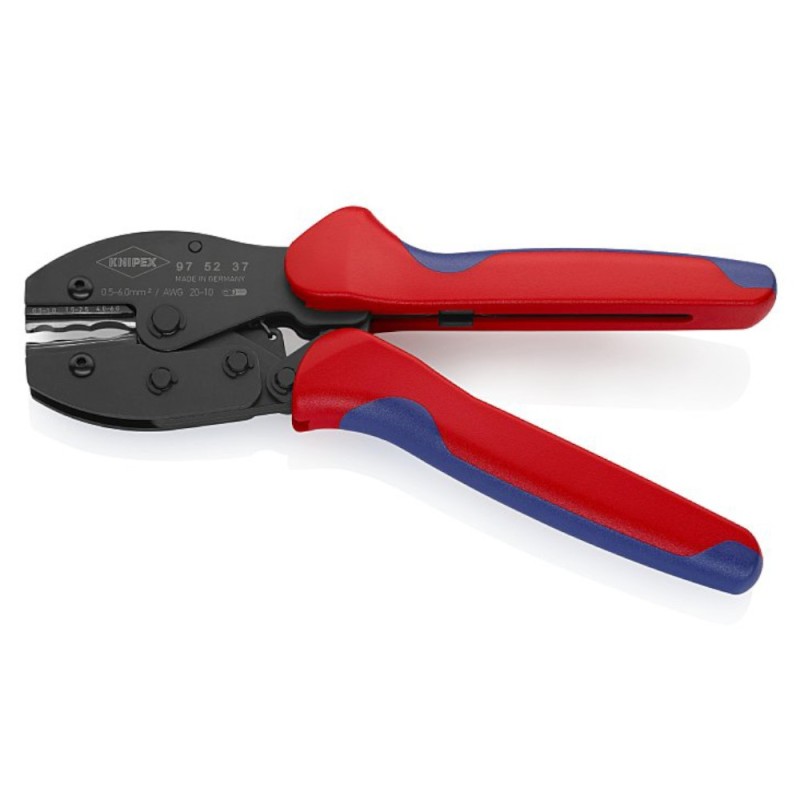 Cleste de Sertizat Preciforce pentru Conectori Inelari Izolati, Scurti, cu Izolatie Termoretractila, 220 mm