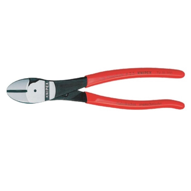 Cleste Diagonal Heavy-duty,cu Strat Protector Negru Lustruit si Manere cu Manson din Plastic, L 200 Mm, Taiere O 4.2 / 3.0 / 2.5