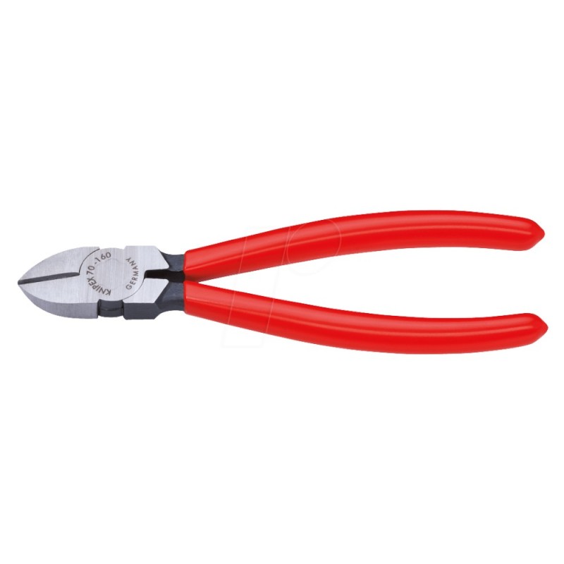 Cleste Diagonal - Knipex Clasic, cu Strat Protector Negru Lustruit si Manere cu Manson din Plastic, L 180 Mm, Taiere O 4.0 / 3.0