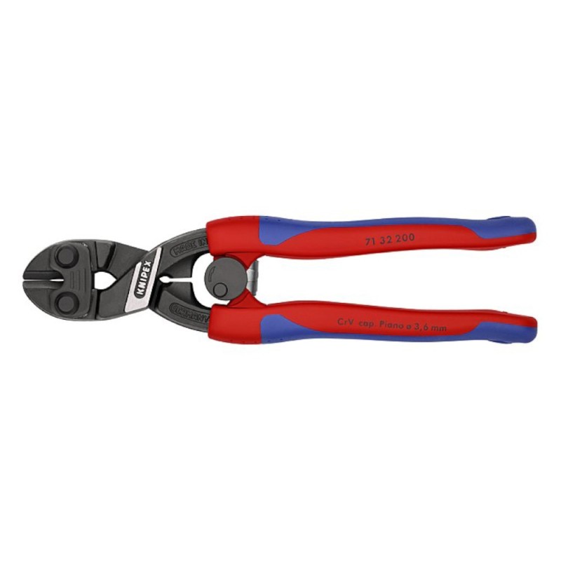 Cleste pentru Fier Beton Cobolt, Degajare in Lama de Taiere, Manere Subtiri cu Manson Bicomponent, 200 mm