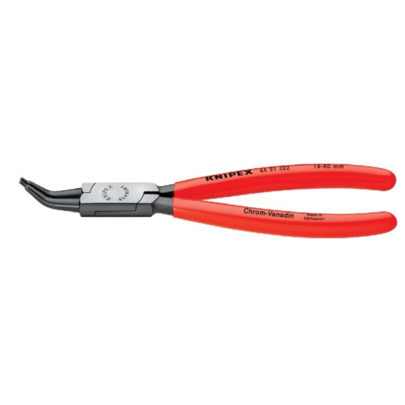 Cleste pentru Inele de Siguranta Interioare cu Strat Protector Negru Lustruit, Manere Manson Plastic, in Unghi, 140 mm