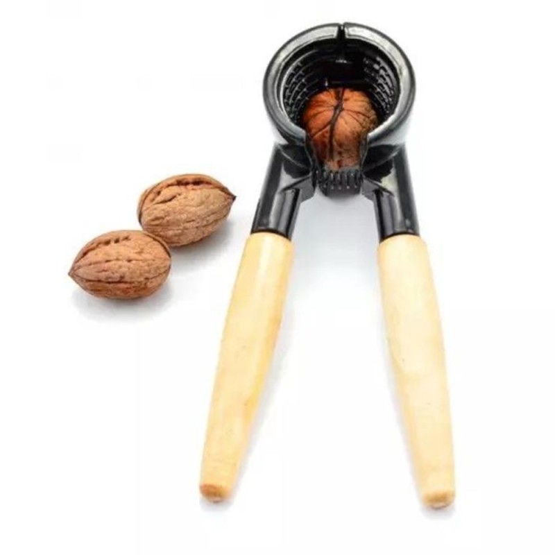 Cleste pentru Spart Nuci, 17 x 7 x 6 cm, Otel, Maner Lemn, Perfect Home