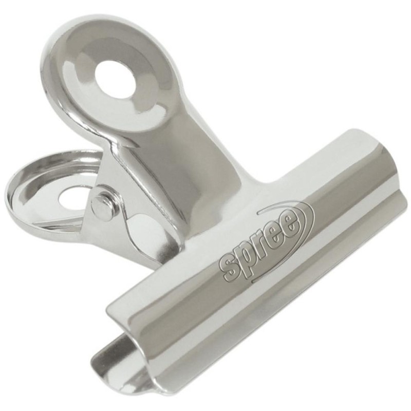 Clips pentru Prinderea Colilor de Hartie, cu Arc, 75 mm, 3 Bucati, Spree