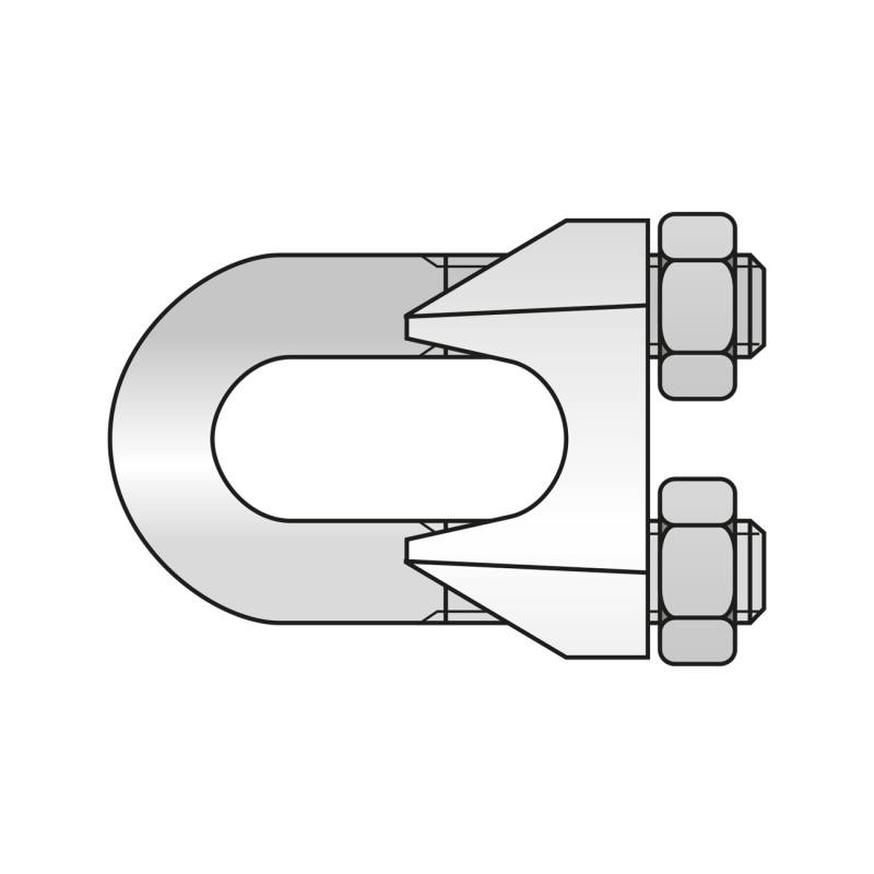 Clipsuri pentru Cabluri Tractiune M12 X 19
