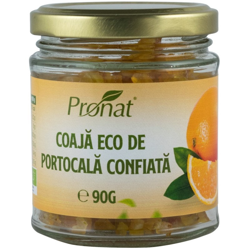 Coaja Bio de Portocala, Confiata 90g