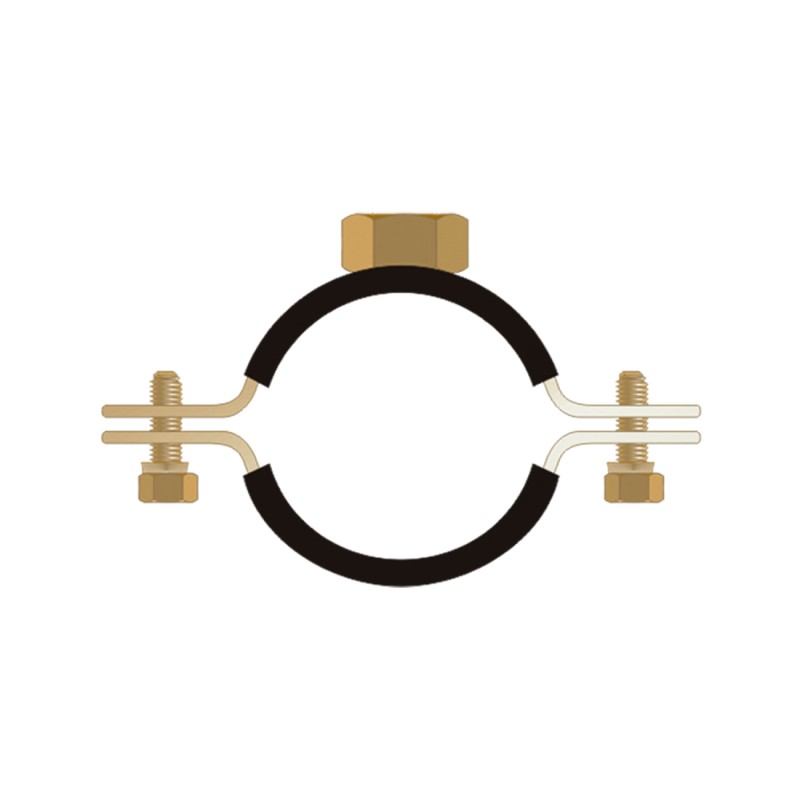 Colier Greu Piulita Dubla Protectie De Cauciuc M10+m12 Banda 25x2.5mm 111-118  4