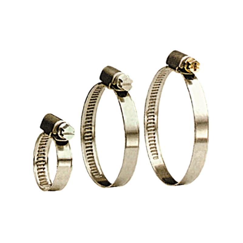 Colier pentru Furtun Banda 10 x 0.8 mm Surub M6  80-100 Otel Inoxidabil