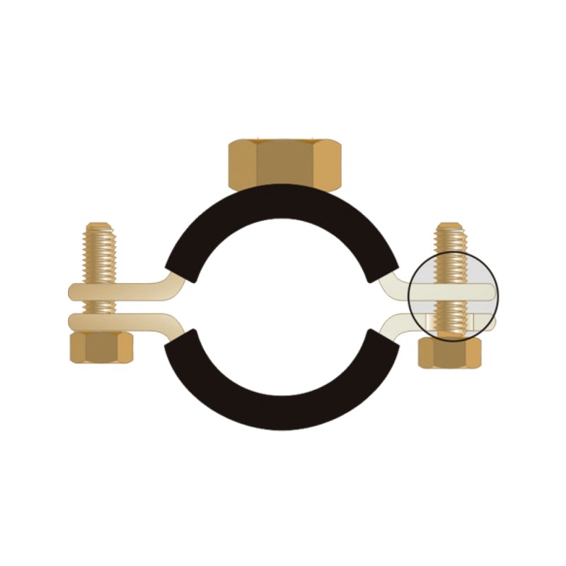 Colier Rapid Standard Protectie Cauciuc-1/2"/ 20-26