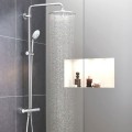 Coloana pentru Dus cu Baterie Termostatata, Grohe Euphoria, Montare pe Perete