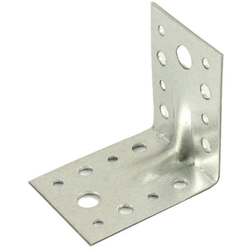 Coltar din Metal Perforat, 70 x 70 x 55 mm, Argintiu