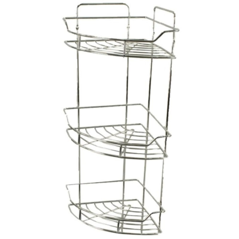 Coltar pentru Baie din Otel Inoxidabil, 3 Polite, Zilan