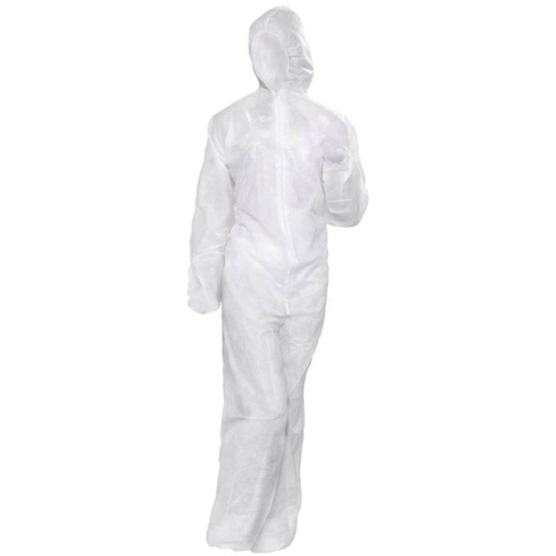 Combinezon Unica Folosinta Protectie, Prima, Alb, PPSB, 2XL