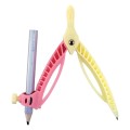 Compas din Plastic, cu Creion, Multicolor