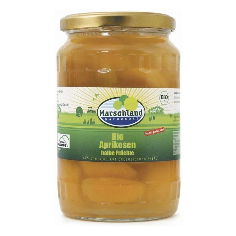 Compot BIO de Caise Jumatati, 680 g / 360 g, Marschland Naturkost