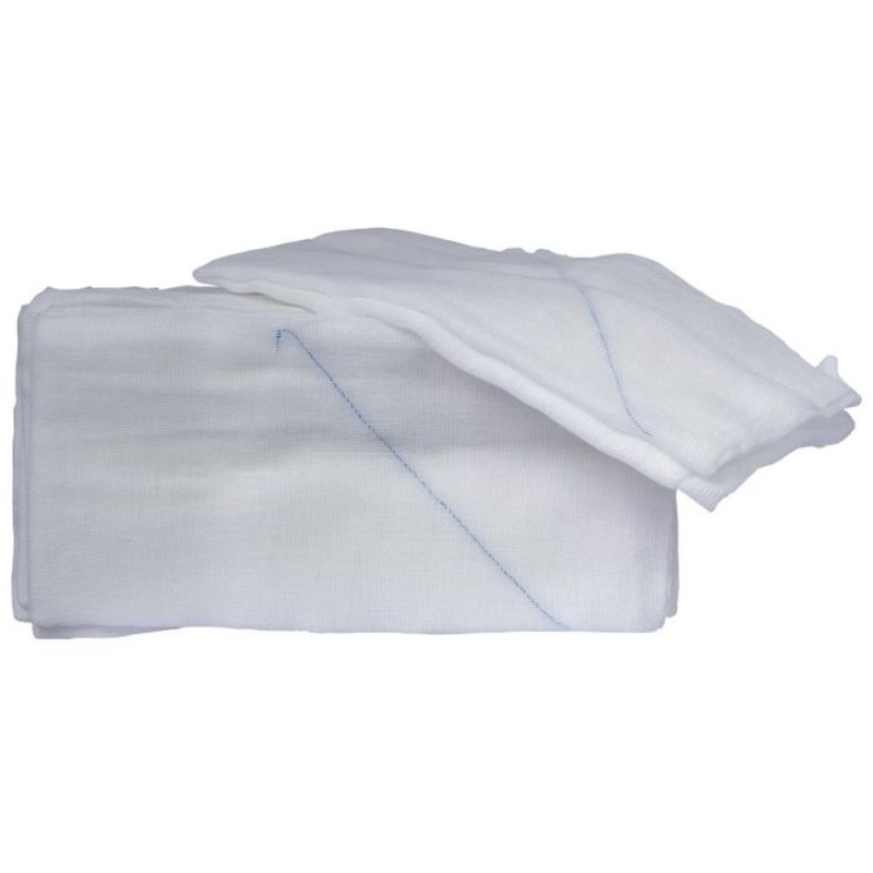 Comprese Nesterile Tifon, 45 cm x 45 cm, cu Fir X-Ray, Material Tesut, 10 Bucati