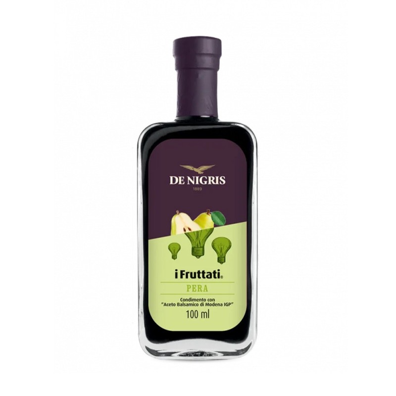 Condiment cu Otet Balsamic di Modena IGP si Pulpa de Pere De Nigris I Fruttati, 100 ml