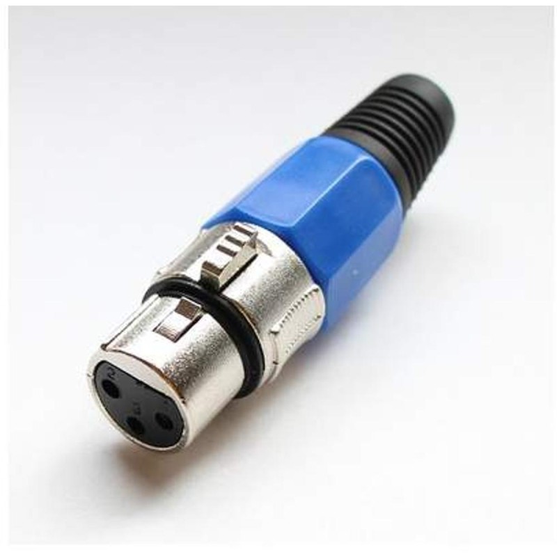 Conector XLR Nedis 3 Pini, Metal, Argintiu
