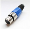 Conector XLR Nedis 3 Pini, Metal, Argintiu