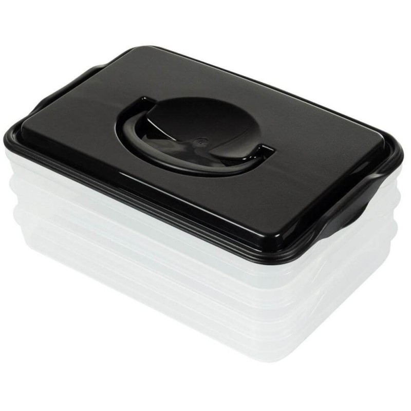 Container pentru Depozitare Alimente, 3 Niveluri, 3 x 600 ml, Vilde